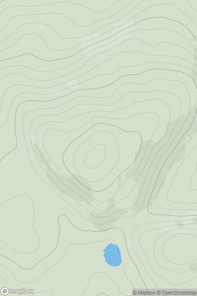 Thumbnail image for Meall nan Caorach [Killilan to Inverness] showing contour plot for surrounding peak
